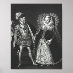 Póster Retrato de María Reina de Escocia