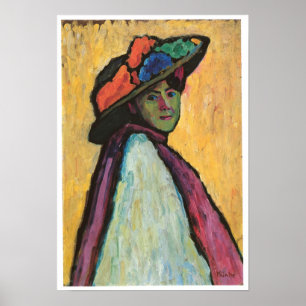 Póster Retrato de Marianne Von Werefkin, 1909