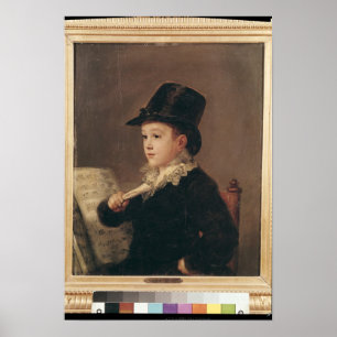 Póster Retrato de Mariano Goya 1815-17