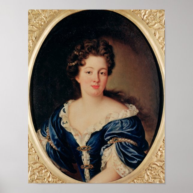 Póster Retrato de Marie-Anne Mancini Princesa Colonna (Frente)