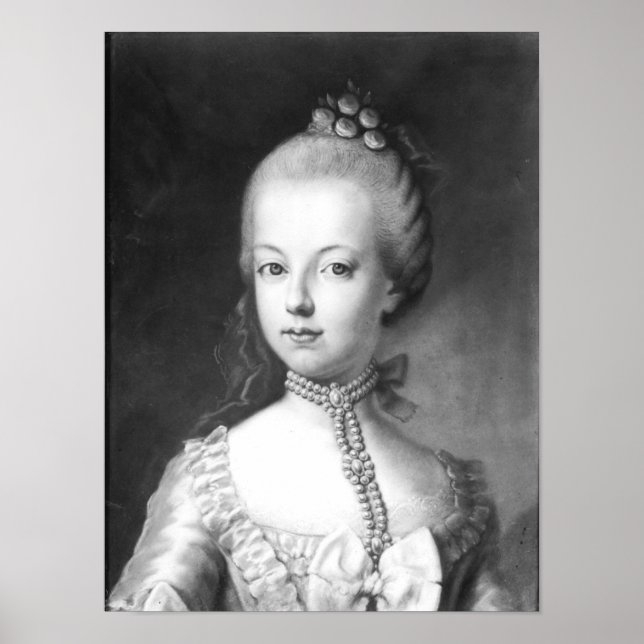 Póster Retrato de Marie-Antoinette de Habsburgo (Frente)