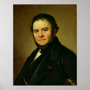 Póster Retrato de Marie Enrique Beyle, conocido como