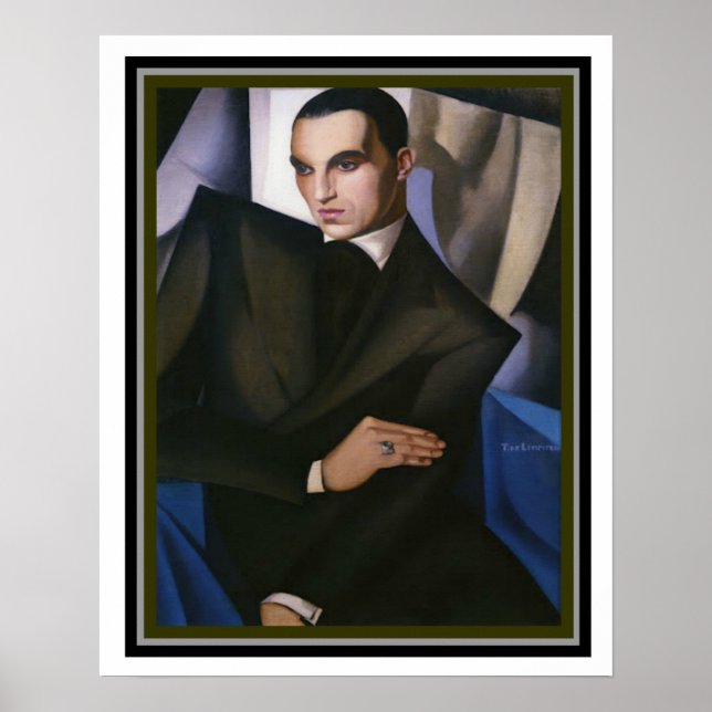 Póster Retrato de Marquis Sommi, por Tamara de Lempicka, (Frente)