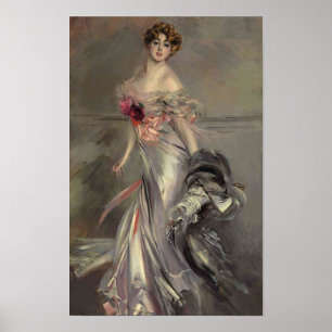 Póster Retrato de Martha Regnier por Boldini Imprimir