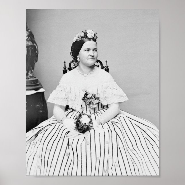 Póster Retrato de Mary Todd Lincoln - Circa 1861 (Frente)