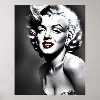 Póster Retrato de Marylin Monroe