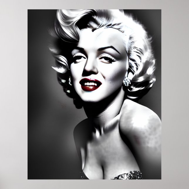 Póster Retrato de Marylin Monroe (Frente)