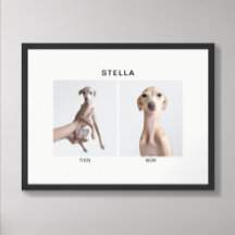 Retrato de Mascota Personalizado | Entonces y Ahor