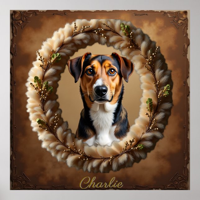 Póster Retrato de Mascota Personalizado – Simplemente Sub (Frente)