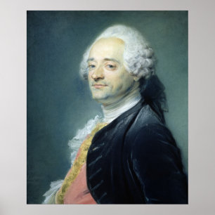 Póster Retrato de Maurice Quentin de la Tour , 1750