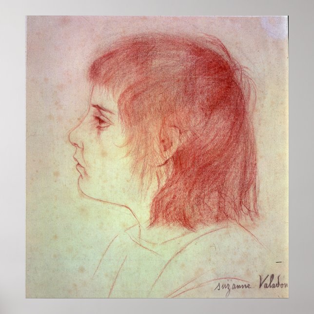 Póster Retrato de Maurice Utrillo como niño (Frente)