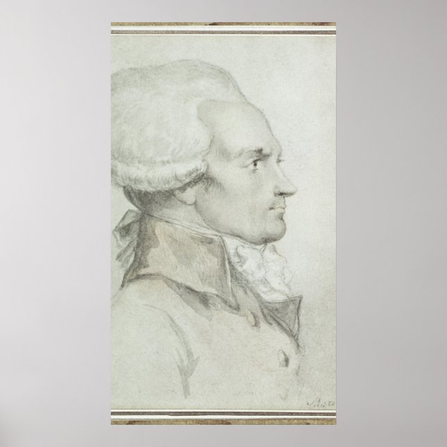 Póster Retrato de Maximilien de Robespierre (Frente)