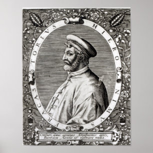Póster Retrato de Medallón de Girolamo Fracastoro