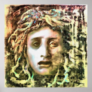Póster Retrato de Medusa de un Gorgón