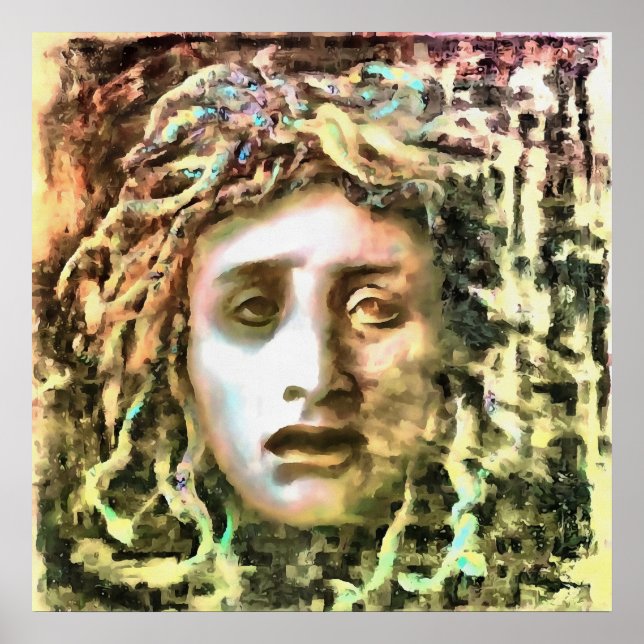 Póster Retrato de Medusa de un Gorgón (Frente)