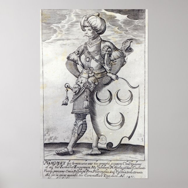 Póster Retrato de Mehmed II (Frente)
