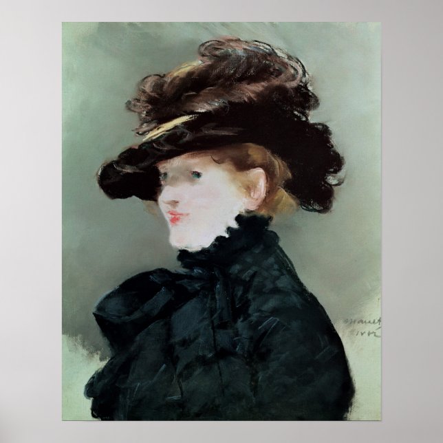 Póster Retrato de Mery Laurent 1882 (Frente)