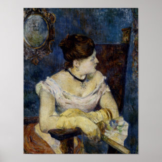 Póster Retrato de Mette Gaugin, la esposa de los artistas