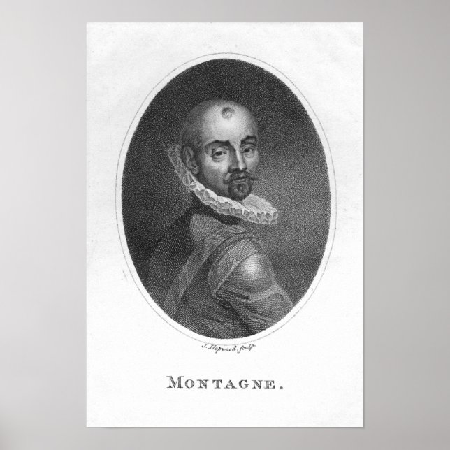 Póster Retrato de Michel de Montaigne (Frente)