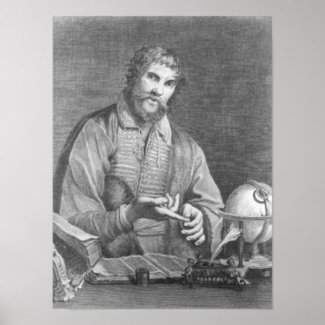 Póster Retrato de Michel de Nostradame (Frente)