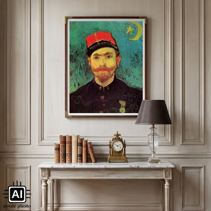 Póster Retrato de Milliet, El Amante por Vincent van Gogh