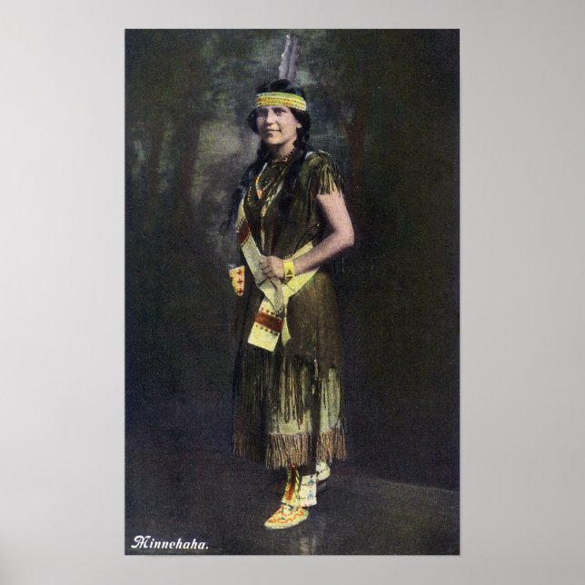 Póster Retrato de Minnehaha (Frente)