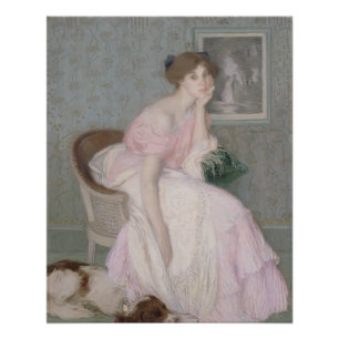Póster Retrato de Miss Ella Carmichael por Aman-Jean