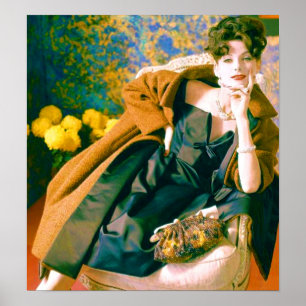 Póster Retrato de moda de los años 50