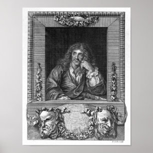 Póster Retrato de Moliere