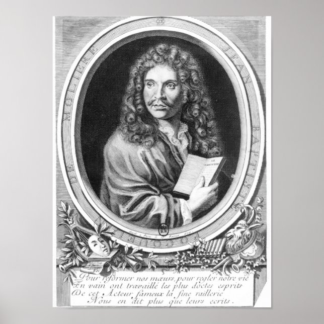 Póster Retrato de Moliere (Frente)