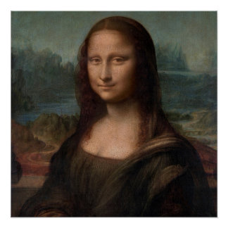 Póster Retrato de Mona Lisa