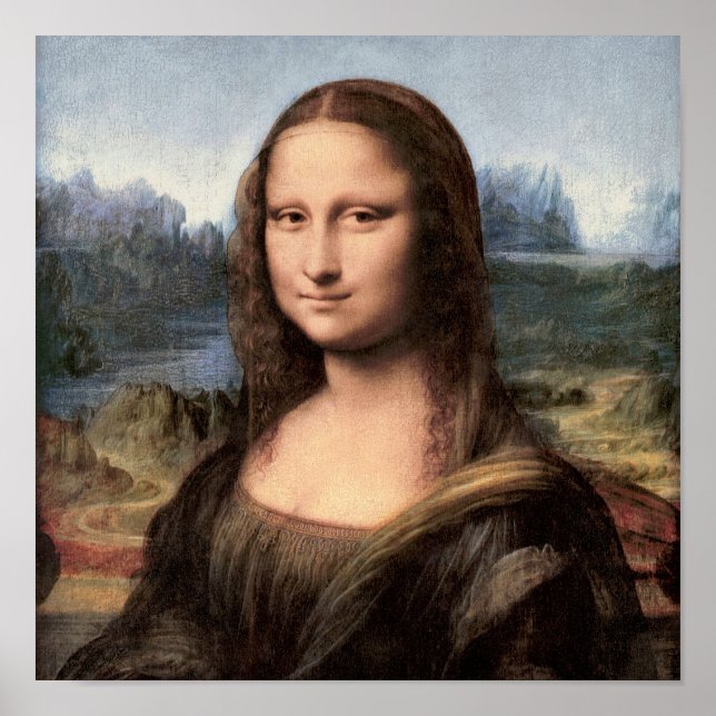 Póster Retrato de Mona Lisa / Pintura (Frente)