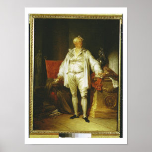 Póster Retrato de Monsieur Bergeret de Grancourt (1715-8
