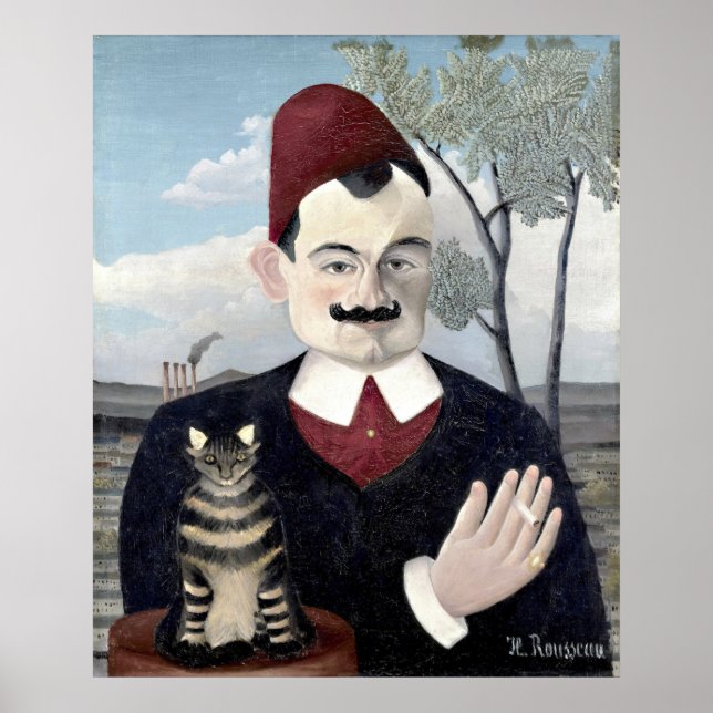 Póster Retrato de Monsieur X, Henri Rousseau Bella Artes (Frente)