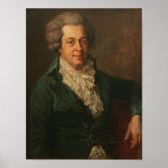 Póster Retrato de Mozart (Frente)