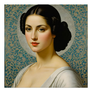Póster Retrato de mujer Bella Artes "Georgiana Ruth Cole"
