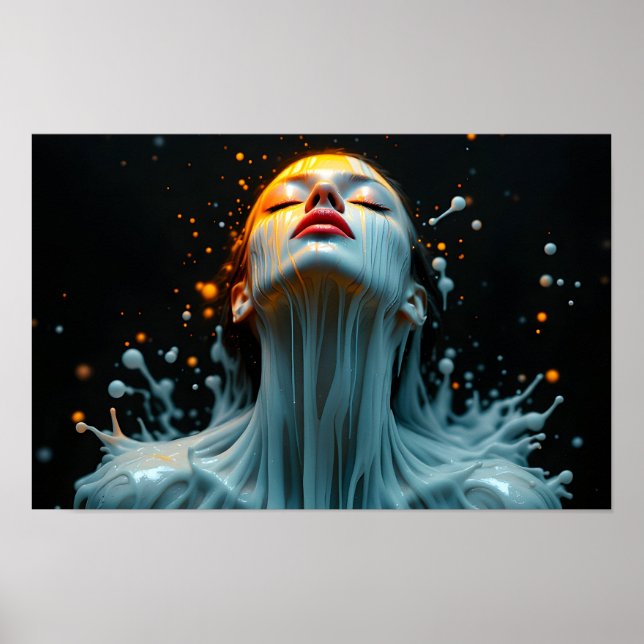 Póster retrato de mujer de moda Fine Art (Frente)