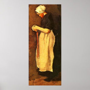 Póster Retrato de mujer de Scheveningen por Vincent van G