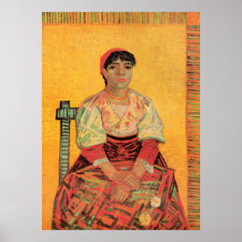 Póster Retrato de mujer italiana por Vincent van Gogh