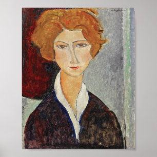 Póster Retrato de mujer, Modigliani