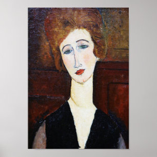 Póster Retrato de mujer, Modigliani