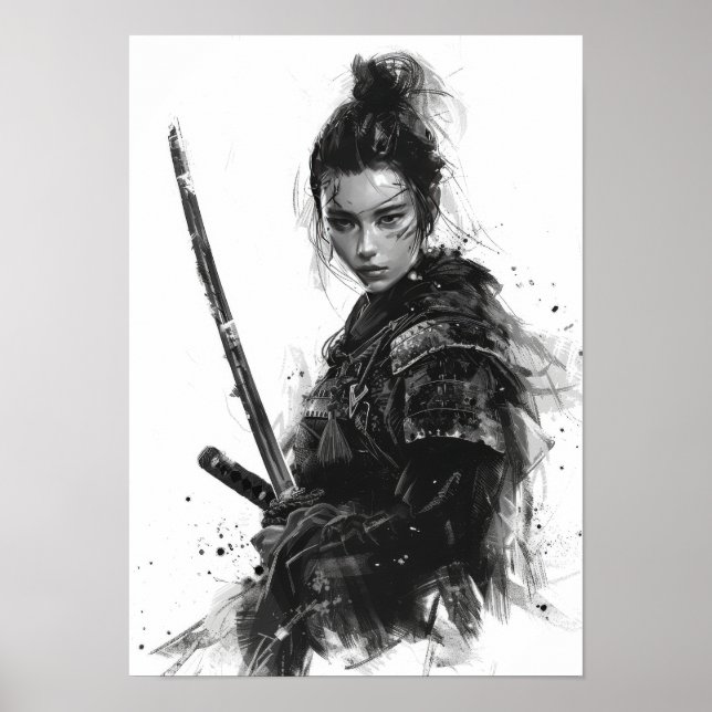 Póster Retrato de mujeres samurai - Anna Sawai - directo (Frente)