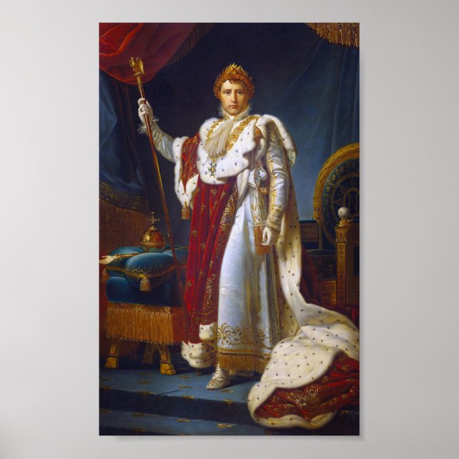 Póster Retrato de Napoleón Bonaparte, Francois Gérard (Frente)