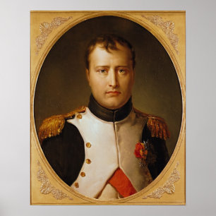 Póster Retrato de Napoleón en uniforme