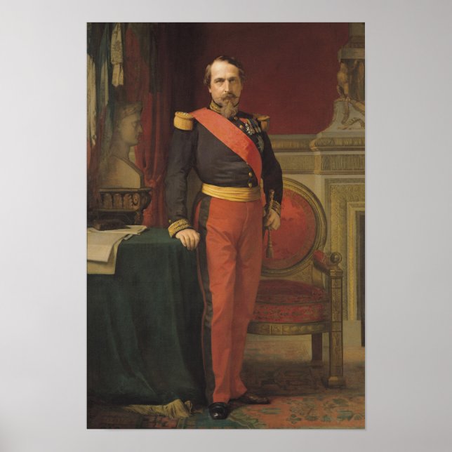 Póster Retrato de Napoleón III 1862 (Frente)