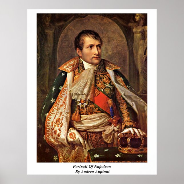 Póster Retrato De Napoleón Por Andrea Appiani (Frente)