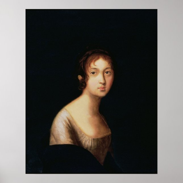Póster Retrato de Natalia Goncharova, años 1820 (Frente)