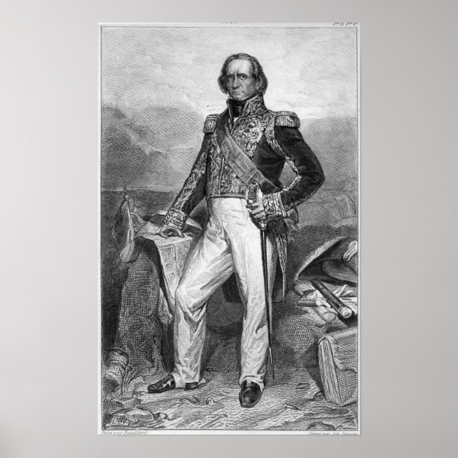 Póster Retrato de Nicolas Jean-de-Dieu (Frente)