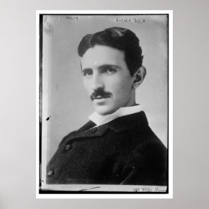 Póster Retrato de Nikola Tesla