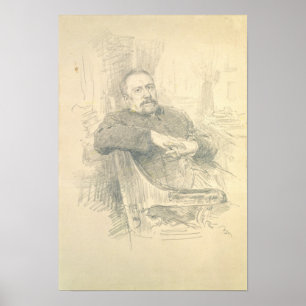Póster Retrato de Nikolaj Leskov, 1889